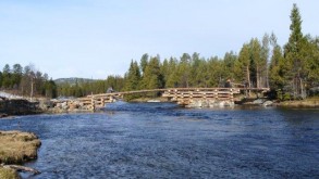 Ingen is i elva ved Finstadbrua foto Jo Øvergaard