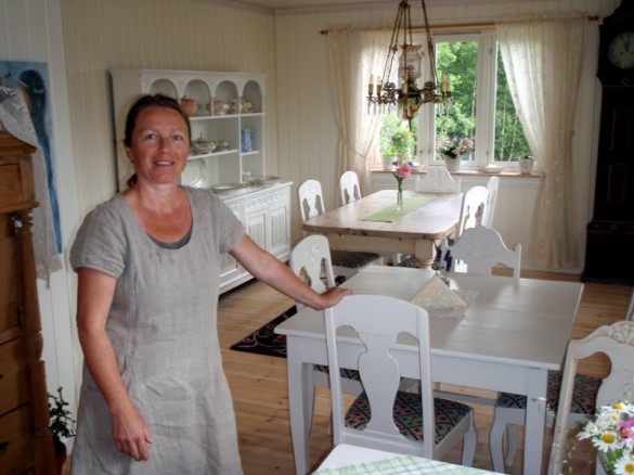 Bente Lindstad i Sollistua. Foto Hans Sollid