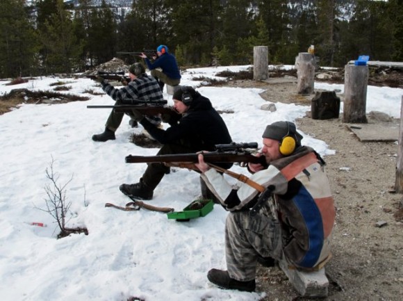 Plass til alle, proffer og amatører. Foto Hans Sollid