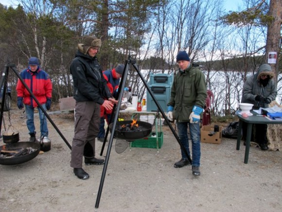 Arr. ansvarlig Øyvind Lien, t.h. sammen med Tor Håkon Løkken. Foto Hans Sollid