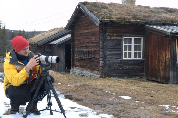 Kjetil brukte videofunksjonen på sitn Canon attåt til opptak foto Jo Øvergaard