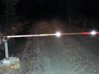 Bilde av låst bom i Megrunnslia. Foto Hans Sollid