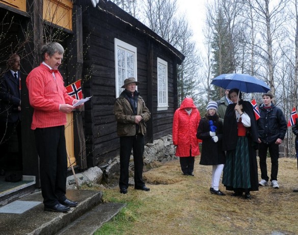 Sverre O Øverby holdt tale for dagen foto Jo Øvergaard