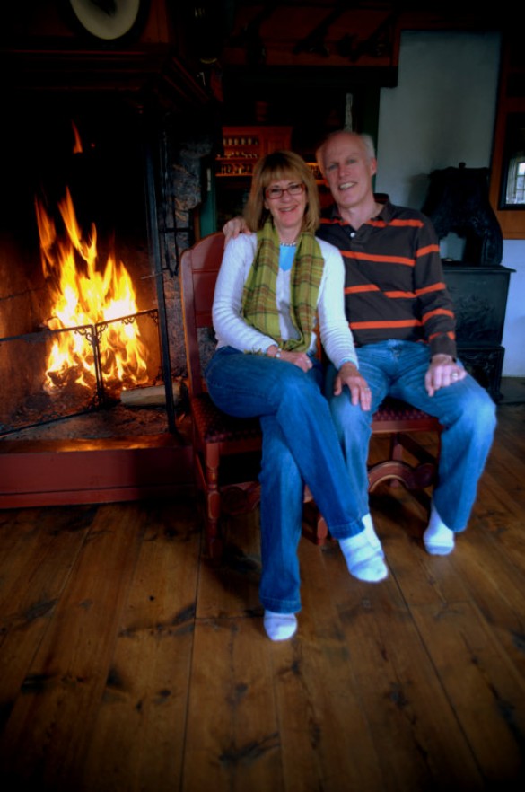 amerikabesøk , Carla og Donald på Amperhaugen i 2010 foto Jo Øvergaard