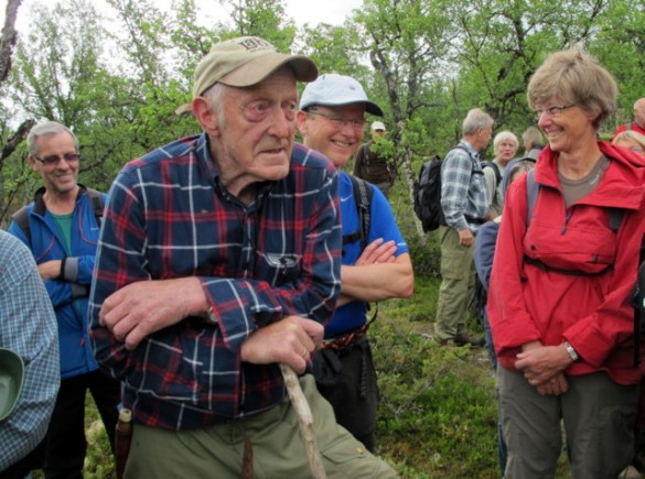 Turens desidert eldste deltaker 89 år gamle Ola Blæsterdalen, Foto Hans Sollid