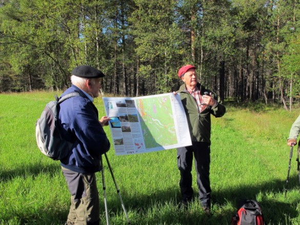 Geologien finner du på dette kartet. Foto Hans Sollid