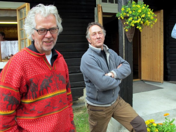 To av utstillerne Rolf Nerli og Ståle Blæsterdalen. Foto hans Sollid