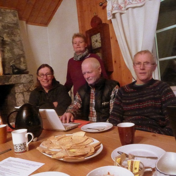 Cecilie Bjerkce, Stein Vaaler, Hans Bondal og bak Anne Herud. foto Jo Øvergaard