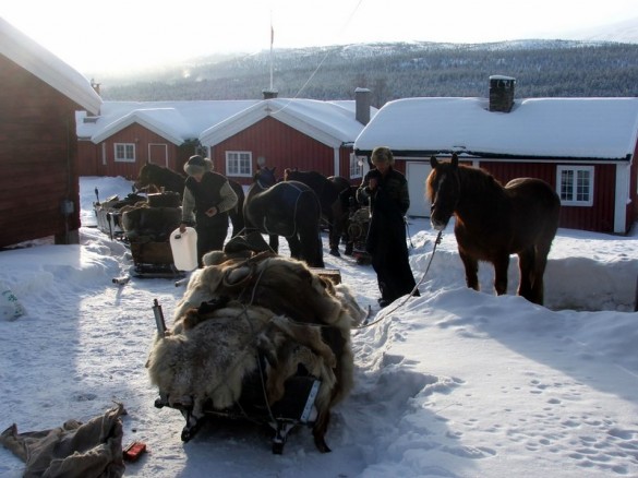 Lasskjørerne startklare frar Sør-Nesset foto Elise og Håkon Edv. Nesset