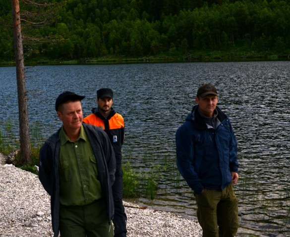 Over i historien... Fra v Ole Sollien , Kristian Ingdahl og Sverre Hovind foto Jo Øvergaard