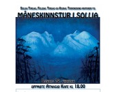 Måneskinnstur i vinternatt i fjellene