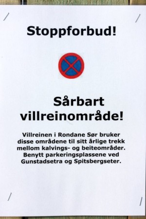 Stoppforbud på Venabygdsfjell pga av villrein