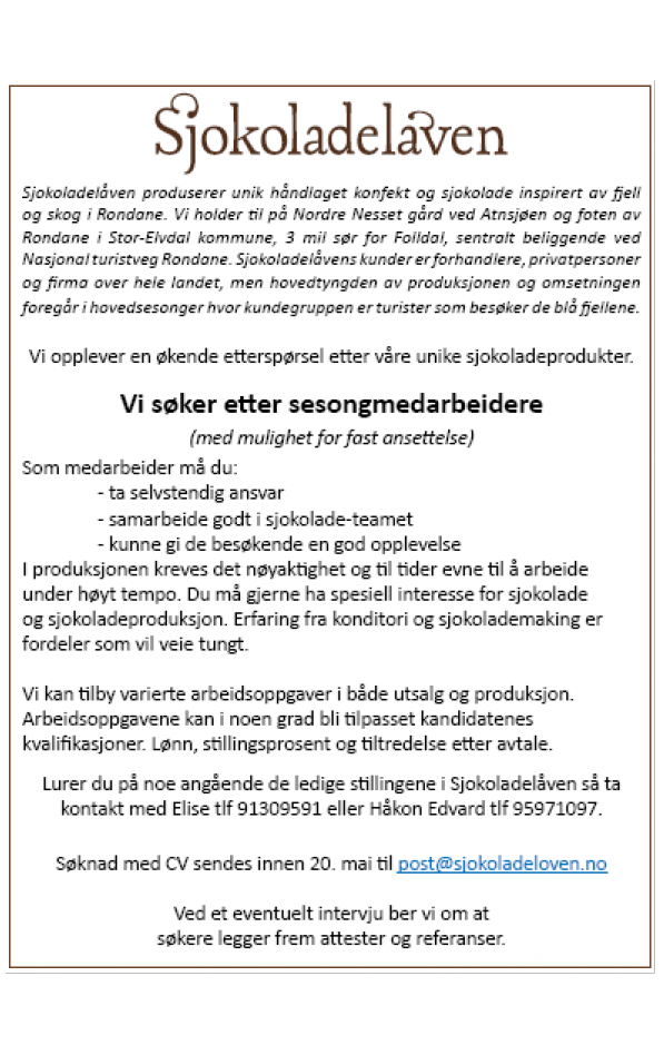 Sjokoladearbeider