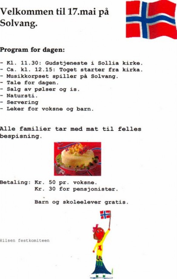 Program for 17.mai-feiringa