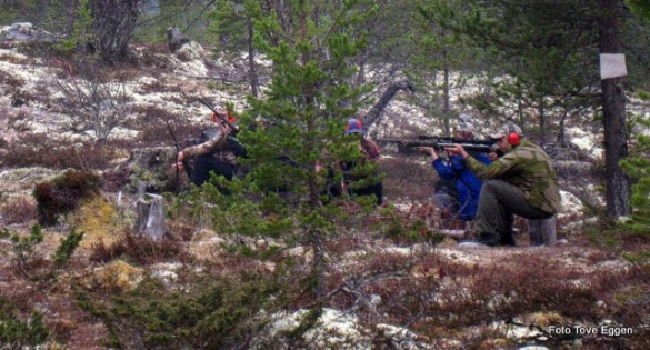 Ute i løypa. Foto Tove Iren eggen