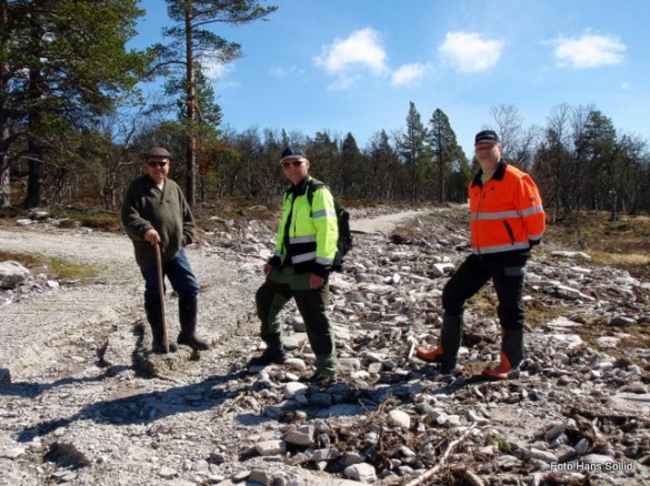Stikkvegebne hadde også fått hard medfart. Foto Hans Sollid