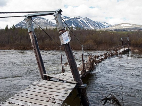 Brua ved Strømbu. Foto Peter Bontrop