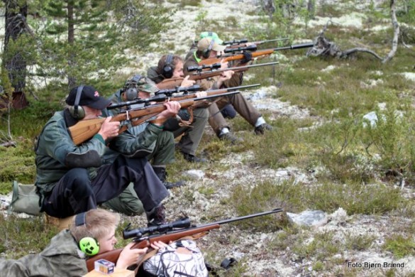 Jaktfeltavlutning. Foto Bjørn Brænd