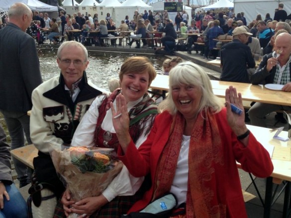 Ellen og Hans intervjues av Kari Bay Haugen som var i storslag.