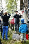 Fiskegarna er trukket. Fossedagene 06.09.2009. Foto Helge Stikbakke