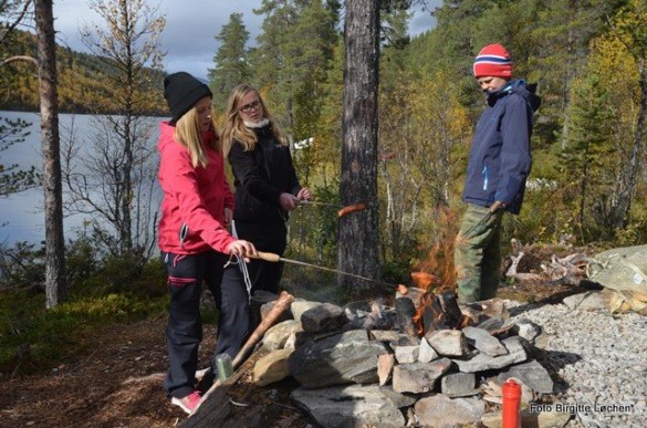 Rondane 4-H med matrast ved Setningssjøen. Foto Birgitte Løchen