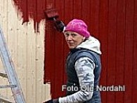 Jelene maler skytterhuset. Foto Ole Nordahl