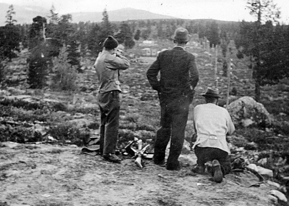 Fra den gamle skytebanen under Skarven. Foto utlånt av Jo Øvergaard