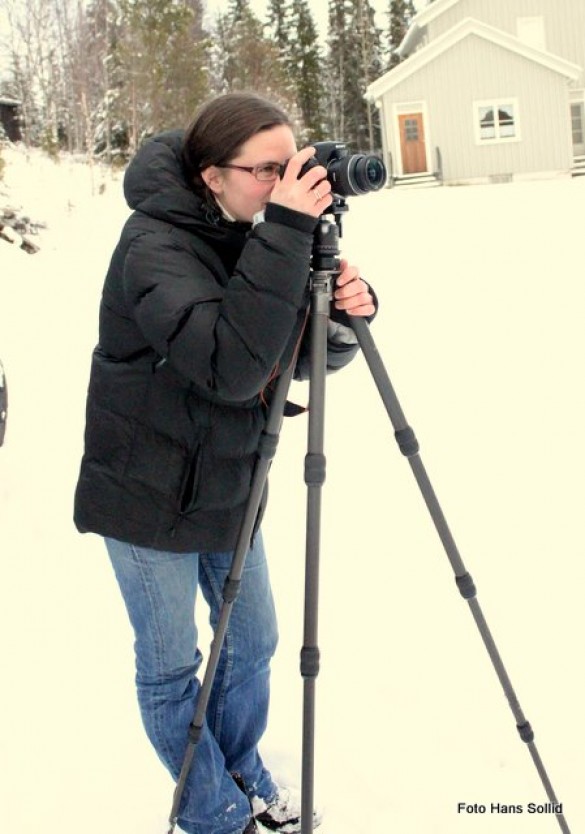 Wenche reiten i aksjon. Foto Hans Sollid