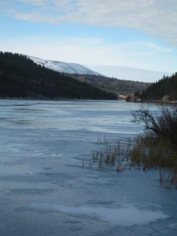 Setningssjøen mot Slåbumoen. Foto Anne og Glenn Kulstad-Sund