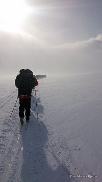 Bilde fra skitur Alvdal ungdskole. Foto Monica Bjørge