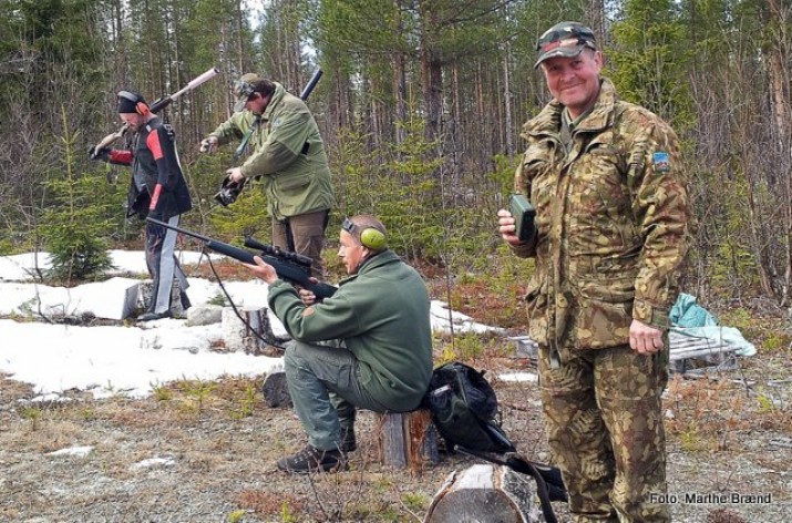 Humøret er på topp. Foto Marthe Brænd