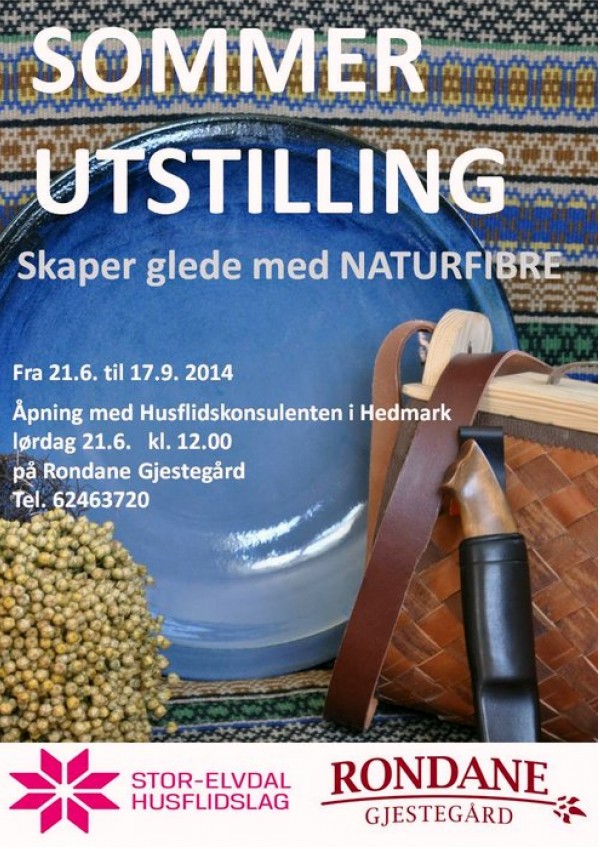Plakat sommerutstilling 2014
