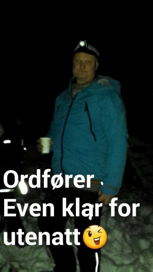 Ordføreren klar for overnatting. Foto Stor-Elvdal kommune