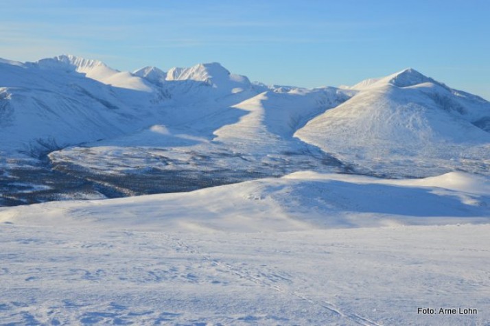 Fra toppen av Gravskarhøgda. Foto Arne Lohn