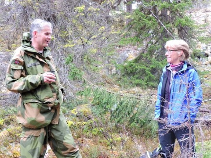 Hygelig passiar før bratta begynte. Foto Øyvind Lien