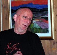 Helge Bakke har utformet planforslaget foto Øyvind Lien