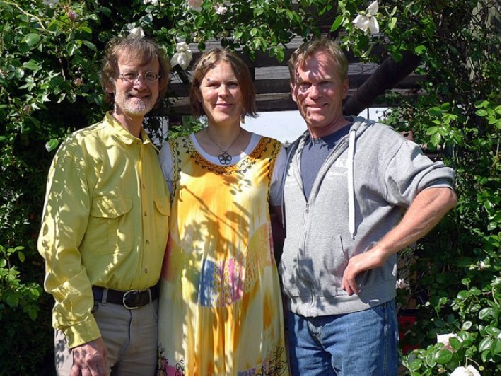 Allan Diehl, Linda Baarsgaard og Michael von Bülow gæster Sollia kirke mandag den 1. august.
