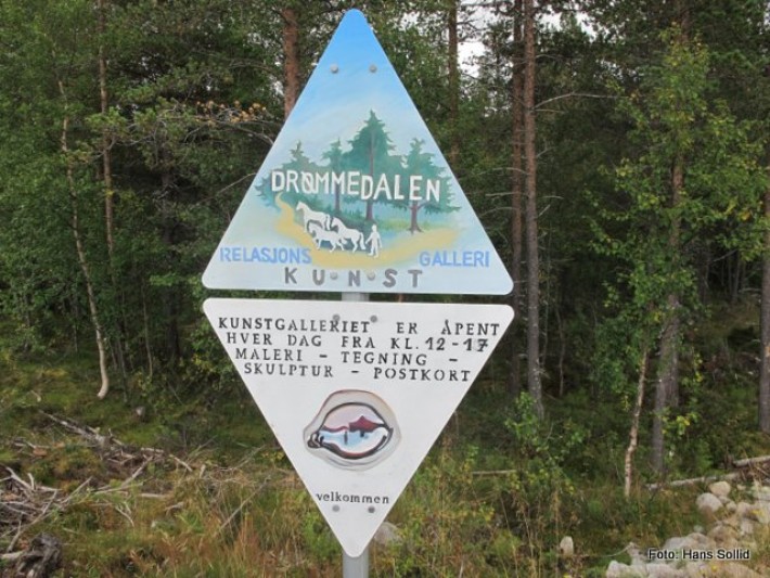 Skiltet på Lyngstadvegen