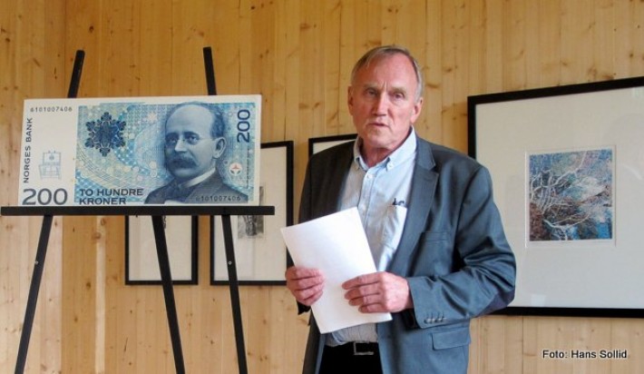 Sverre Morken forteller om Chr. Birkeland og kronersseddelen