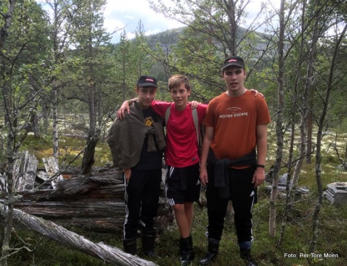 Tre blad Friis-Moen, Peder, Jørgen og Jon Olav