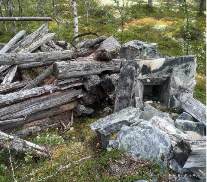 Ruiner etter den gamle Finnbua