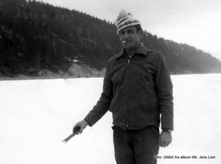 Åge Hagestuen på Setningssjøen i 1963