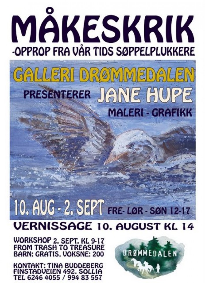 1-18 0814 Måkeskrik utstillingsplakat