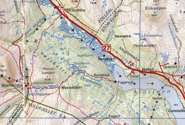 1-19 0220 kart over Fagervoll