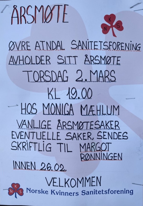 plakat sanitetsforeningen